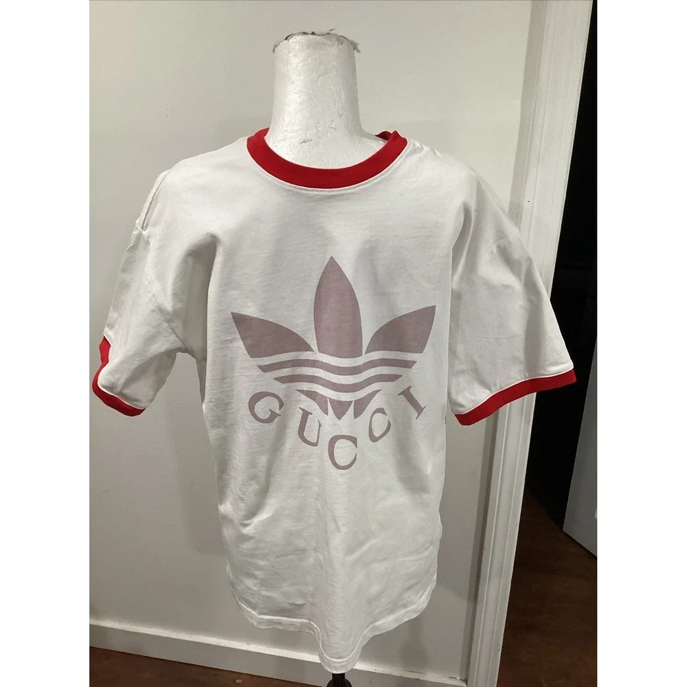 GUCCI T-shirt Cotton White Size Small Luxury brand High Quality Men's Pre-owned